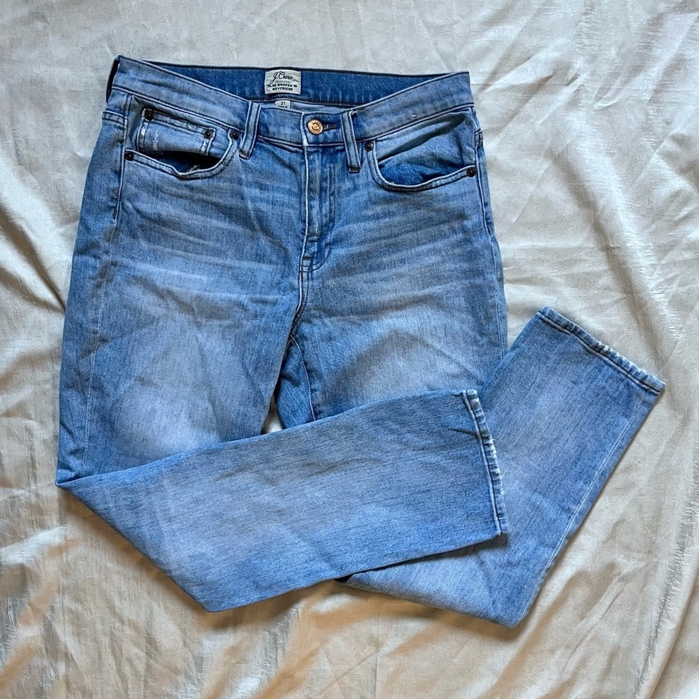 J. Crew Indigo Denim Boyfriend Jeans